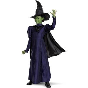 imageDisguise Girls Wicked Elphaba Costume for Girls Deluxe Official Wicked Elphaba Costume Cape and HatWicked
