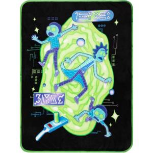 imageFranco Collectibles Wicked Elphaba Bedding Super Soft Cozy Throw 46 in x 60 in Officially Licensed ProductRick and Morty