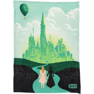 imageFranco Collectibles Wicked Elphaba Bedding Super Soft Cozy Throw 46 in x 60 in Officially Licensed ProductWicked  So Wicked