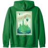 imageWicked Greetings From Emerald City Front ampamp Back Zip HoodieDark Green
