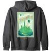 imageWicked Greetings From Emerald City Front ampamp Back Zip HoodieDark Heather Grey