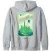 imageWicked Greetings From Emerald City Front ampamp Back Zip HoodieHeather Grey
