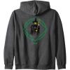 imageWicked Elphaba Portrait Zip HoodieDark Heather Grey
