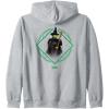 imageWicked Elphaba Portrait Zip HoodieHeather Grey
