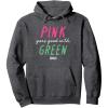 imageWicked Pink Goes Good With Green Pullover HoodieDark Heather Grey
