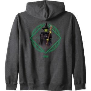 imageWicked Elphaba Portrait Zip HoodieDark Heather Grey