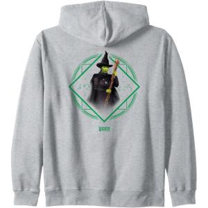 imageWicked Elphaba Portrait Zip HoodieHeather Grey