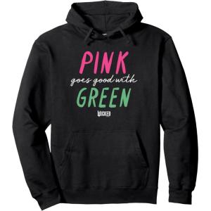 imageWicked Pink Goes Good With Green Pullover HoodieBlack