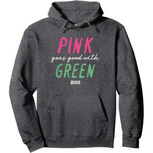 imageWicked Pink Goes Good With Green Pullover HoodieDark Heather Grey