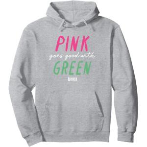 imageWicked Pink Goes Good With Green Pullover HoodieHeather Grey