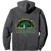 imageWicked Off To Meet The Wizard Emerald City Front ampamp Back Pullover HoodieDark Heather Grey