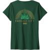 imageWomens Wicked Emerald City Front ampamp Back VNeck TShirtDark Green