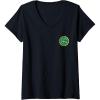 imageWomens Wicked Emerald City Front ampamp Back VNeck TShirtBlack