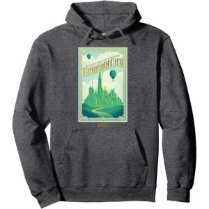 imageWicked Greetings From The Fantabulous Emerald City Pullover HoodieDark Heather Grey