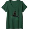 imageWomens Wicked Elphaba Defying Pose VNeck TShirtDark Green