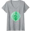 imageWomens Wicked Elphaba Tonal VNeck TShirtHeather Grey