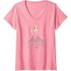 imageWomens Wicked Glinda Elegant Pose VNeck TShirtPink