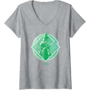 imageWomens Wicked Elphaba Tonal VNeck TShirtHeather Grey