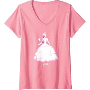 imageWomens Wicked Glinda Tonal Pose VNeck TShirtPink