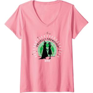 imageWomens Wicked Unlikely Friendships VNeck TShirtPink