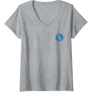 imageWomens Wicked Welcome To Shiz Front ampamp Back VNeck TShirtHeather Grey