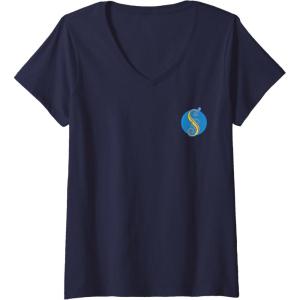 imageWomens Wicked Welcome To Shiz Front ampamp Back VNeck TShirtNavy Blue