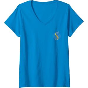 imageWomens Wicked Welcome To Shiz Front ampamp Back VNeck TShirtSapphire Blue