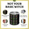 imageDragon Glassware x Barbie Vacuum Insulated Stainless Steel Tumbler with Lid and Straw  Festive Holiday Travel Coffee Tumbler Cup to Keep Drinks Hot or Cold Fits Cup Holders  Christmas ThemeWicked  Black
