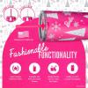 imageDragon Glassware x Barbie Vacuum Insulated Stainless Steel Tumbler with Lid and Straw  Festive Holiday Travel Coffee Tumbler Cup to Keep Drinks Hot or Cold Fits Cup Holders  Christmas ThemeBarbie  Pink Christmas
