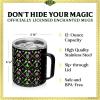 imageDragon Glassware x Barbie Vacuum Insulated Stainless Steel Tumbler with Lid and Straw  Festive Holiday Travel Coffee Tumbler Cup to Keep Drinks Hot or Cold Fits Cup Holders  Christmas ThemeWicked  Black