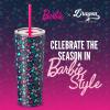 imageDragon Glassware x Barbie Vacuum Insulated Stainless Steel Tumbler with Lid and Straw  Festive Holiday Travel Coffee Tumbler Cup to Keep Drinks Hot or Cold Fits Cup Holders  Christmas ThemeBarbie  Christmas