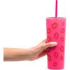 imageDragon Glassware x Barbie Vacuum Insulated Stainless Steel Tumbler with Lid and Straw  Festive Holiday Travel Coffee Tumbler Cup to Keep Drinks Hot or Cold Fits Cup Holders  Christmas ThemeMean Girls  Burn Book