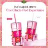 imageDragon Glassware x Barbie Vacuum Insulated Stainless Steel Tumbler with Lid and Straw  Festive Holiday Travel Coffee Tumbler Cup to Keep Drinks Hot or Cold Fits Cup Holders  Christmas ThemeWICKED  Glinda