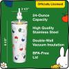 imageDragon Glassware x Barbie Vacuum Insulated Stainless Steel Tumbler with Lid and Straw  Festive Holiday Travel Coffee Tumbler Cup to Keep Drinks Hot or Cold Fits Cup Holders  Christmas ThemeMiffy  Iconic