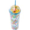 imageSilver Buffalo Sanrio Hello Kitty Pink Polka Dots and Bows Dome Glitter Top Travel Tumbler 24 OuncesMulticolor