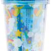 imageSilver Buffalo Sanrio Hello Kitty Pink Polka Dots and Bows Dome Glitter Top Travel Tumbler 24 OuncesMulticolor