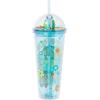 imageSilver Buffalo Sanrio Hello Kitty Pink Polka Dots and Bows Dome Glitter Top Travel Tumbler 24 OuncesScooby Doo
