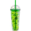 imageSilver Buffalo Sanrio Hello Kitty Pink Polka Dots and Bows Dome Glitter Top Travel Tumbler 24 OuncesShrek