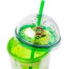 imageSilver Buffalo Sanrio Hello Kitty Pink Polka Dots and Bows Dome Glitter Top Travel Tumbler 24 OuncesShrek