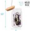 imageSilver Buffalo Wicked Featuring Elphaba Make Your Own Magic Glass Jar Tumbler with Bamboo Lid and Glass Straw 16 OuncesBuffy The Chosen One
