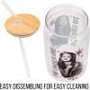 imageSilver Buffalo Wicked Featuring Elphaba Make Your Own Magic Glass Jar Tumbler with Bamboo Lid and Glass Straw 16 OuncesBuffy The Chosen One