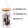 imageSilver Buffalo Wicked Featuring Elphaba Make Your Own Magic Glass Jar Tumbler with Bamboo Lid and Glass Straw 16 OuncesBuffy The Chosen One
