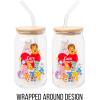 imageSilver Buffalo Wicked Featuring Elphaba Make Your Own Magic Glass Jar Tumbler with Bamboo Lid and Glass Straw 16 OuncesCare Bear Cousins Group