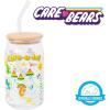 imageSilver Buffalo Wicked Featuring Elphaba Make Your Own Magic Glass Jar Tumbler with Bamboo Lid and Glass Straw 16 OuncesCare Bears CareALot Land