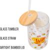 imageSilver Buffalo Wicked Featuring Elphaba Make Your Own Magic Glass Jar Tumbler with Bamboo Lid and Glass Straw 16 OuncesGilmore Girls