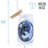 imageSilver Buffalo Wicked Featuring Elphaba Make Your Own Magic Glass Jar Tumbler with Bamboo Lid and Glass Straw 16 OuncesHow to Train Your Dragon