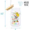 imageSilver Buffalo Wicked Featuring Elphaba Make Your Own Magic Glass Jar Tumbler with Bamboo Lid and Glass Straw 16 OuncesRainbow Brite Featuring Twink