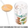 imageSilver Buffalo Wicked Featuring Elphaba Make Your Own Magic Glass Jar Tumbler with Bamboo Lid and Glass Straw 16 OuncesScooby Doo Crystal Cove
