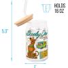 imageSilver Buffalo Wicked Featuring Elphaba Make Your Own Magic Glass Jar Tumbler with Bamboo Lid and Glass Straw 16 OuncesScooby Doo Crystal Cove