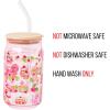 imageSilver Buffalo Wicked Featuring Elphaba Make Your Own Magic Glass Jar Tumbler with Bamboo Lid and Glass Straw 16 OuncesStrawberry Shortcake Cupcakes and Jam